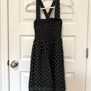 American Eagle Black + White Linen Babydoll Dress - size S - never worn